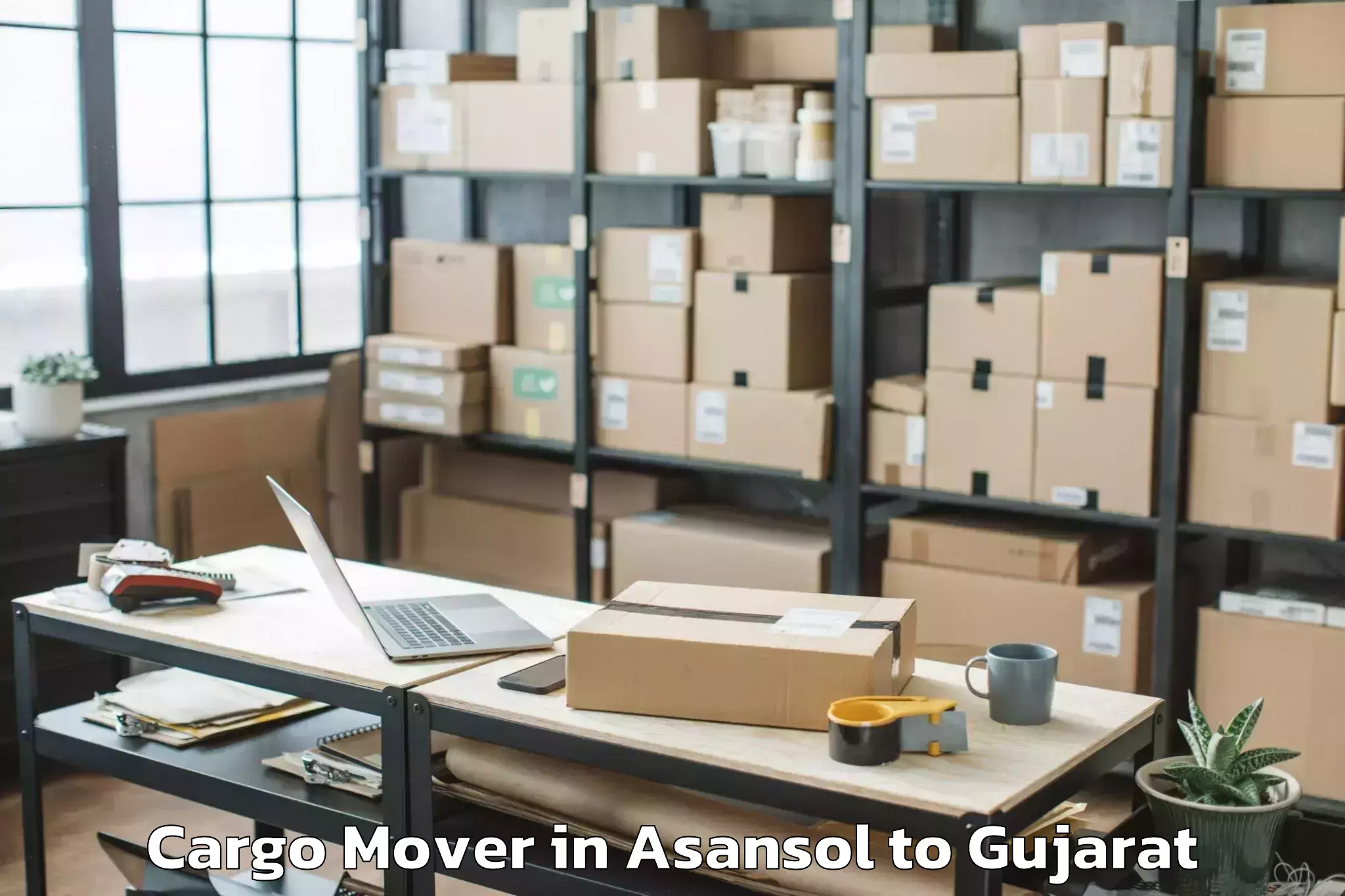 Hassle-Free Asansol to Amirgadh Cargo Mover